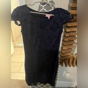 Lilly Pulitzer navy lace dress size 4